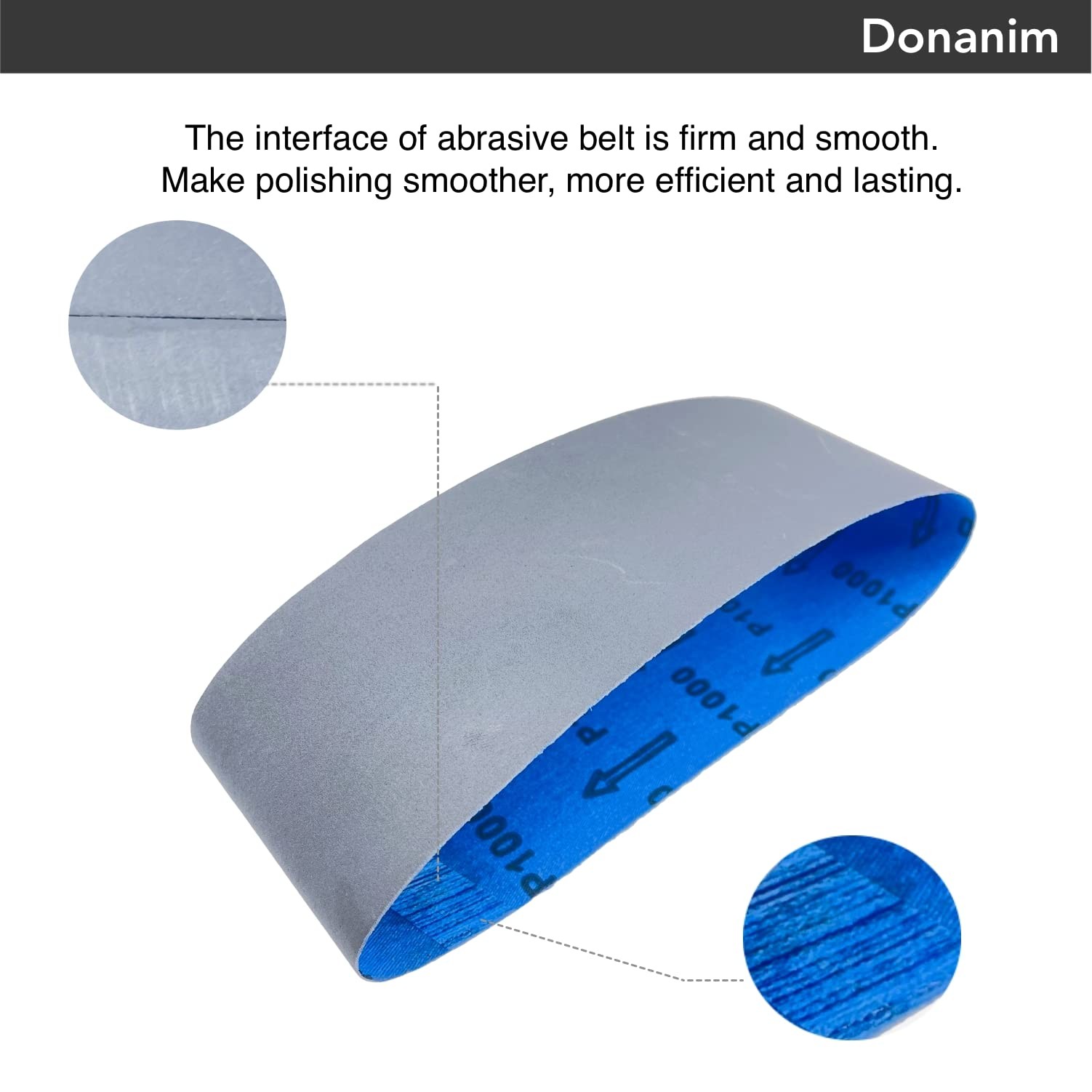 Sanding Belts 3 x 21 Inch Silicon Carbide Sander Paper – 4 PCS Each of 600, 8…