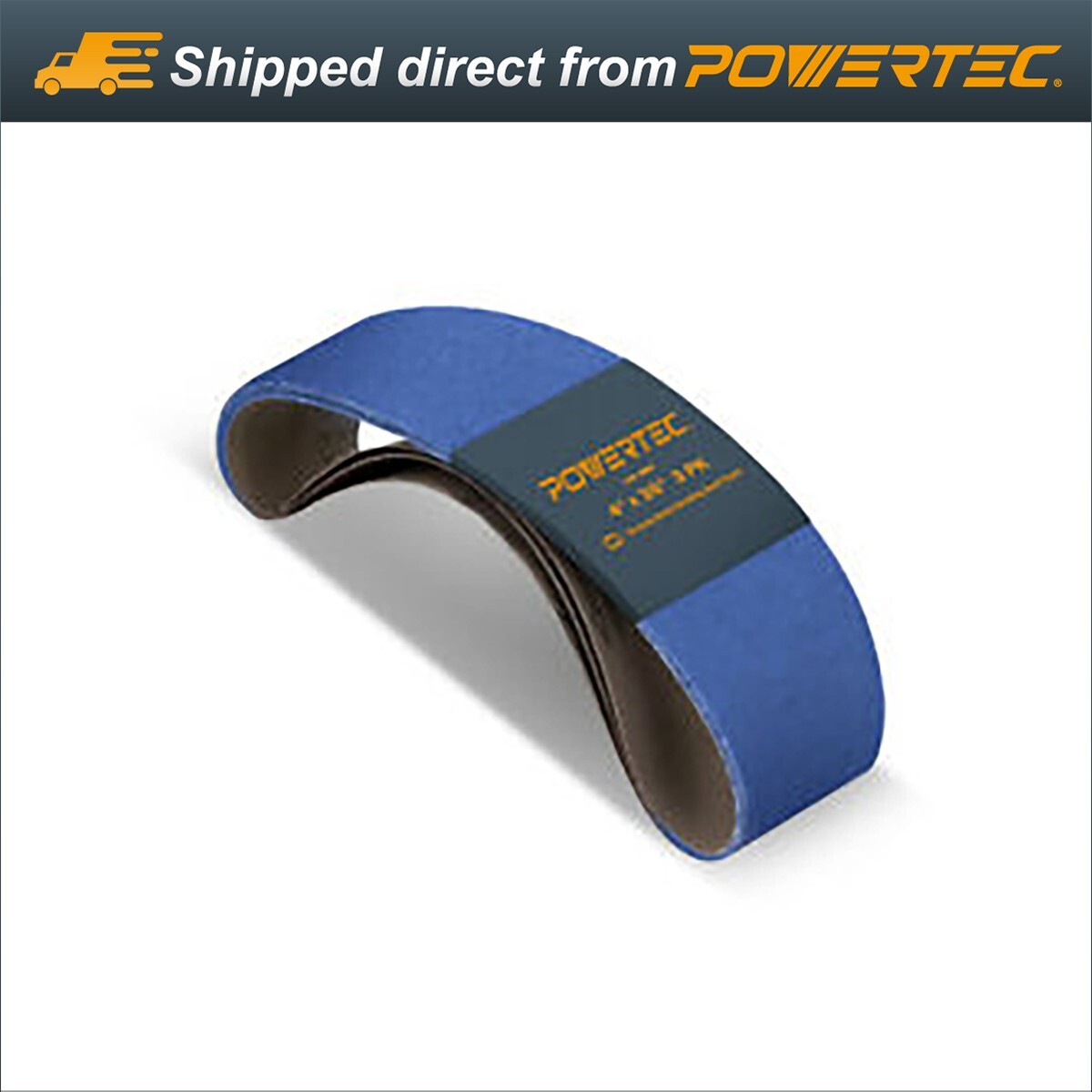POWERTEC 4 x 36″ Sanding Belt 120 Grit 3pcs Zirconia Metal Sandpaper 443612Z-3