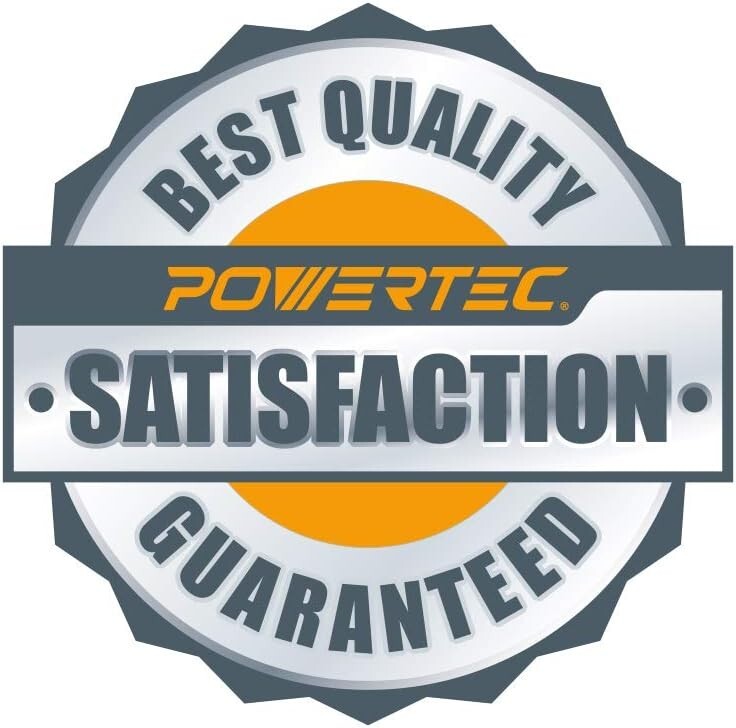 POWERTEC Assorted 8 Inch Buffing Wheels Set w/White and Yellow w/Arbor Hole, 2PK