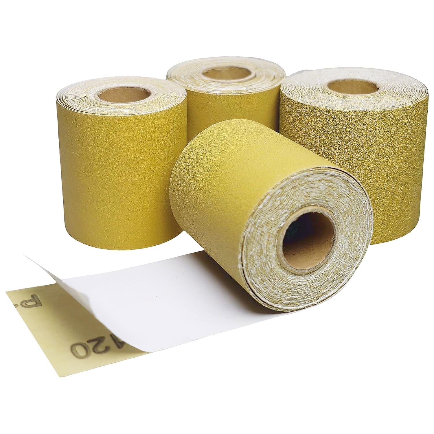 Total 20 Yards 23/4″ Wide PSA Continuous Sandpaper Roll Kit 80, 120, 220, 32…
