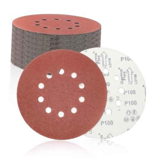 20 Pack 9 Inch 10 Hole 100 Grit Hook & Loop Sanding 9 inch 10 hole-100 Grit