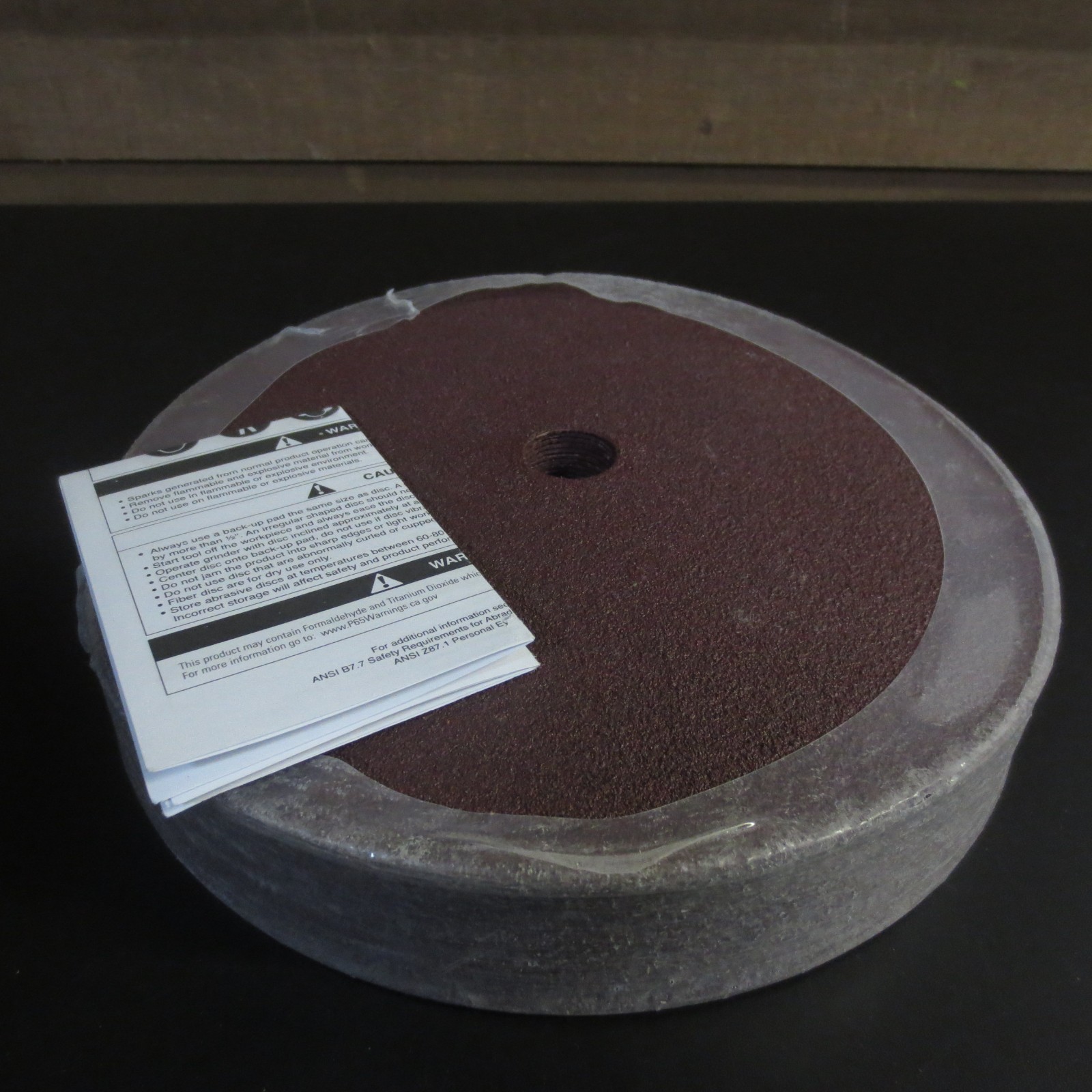 WEILER 59547 WOLVERINE ALUMINUM OXIDE RESIN FIBER SANDING & GRINDING DISC 25PK