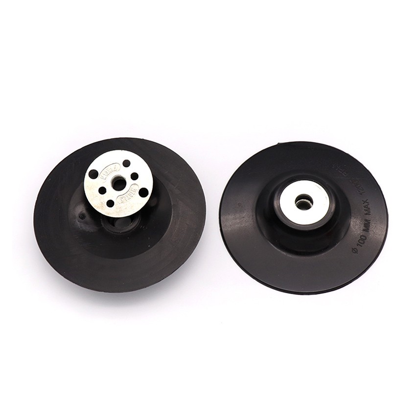 4″ Rubber Sanding Backing Pad M10 100mm for Angle Grinder Polisher Black White