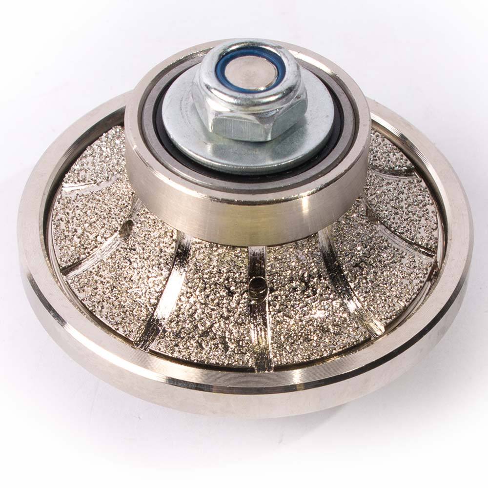 GraniteTool 1/2″ Radius Diamond Profile Wheel Vaccuum Brazed BullnoseRound 12RPW