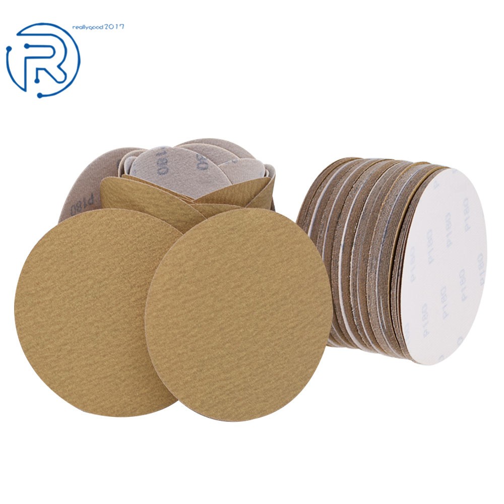 100Pcs 6″ NO-Hole Sanding Disc Hook & Loop Sanding Discs Grit 60-320 Sand Paper