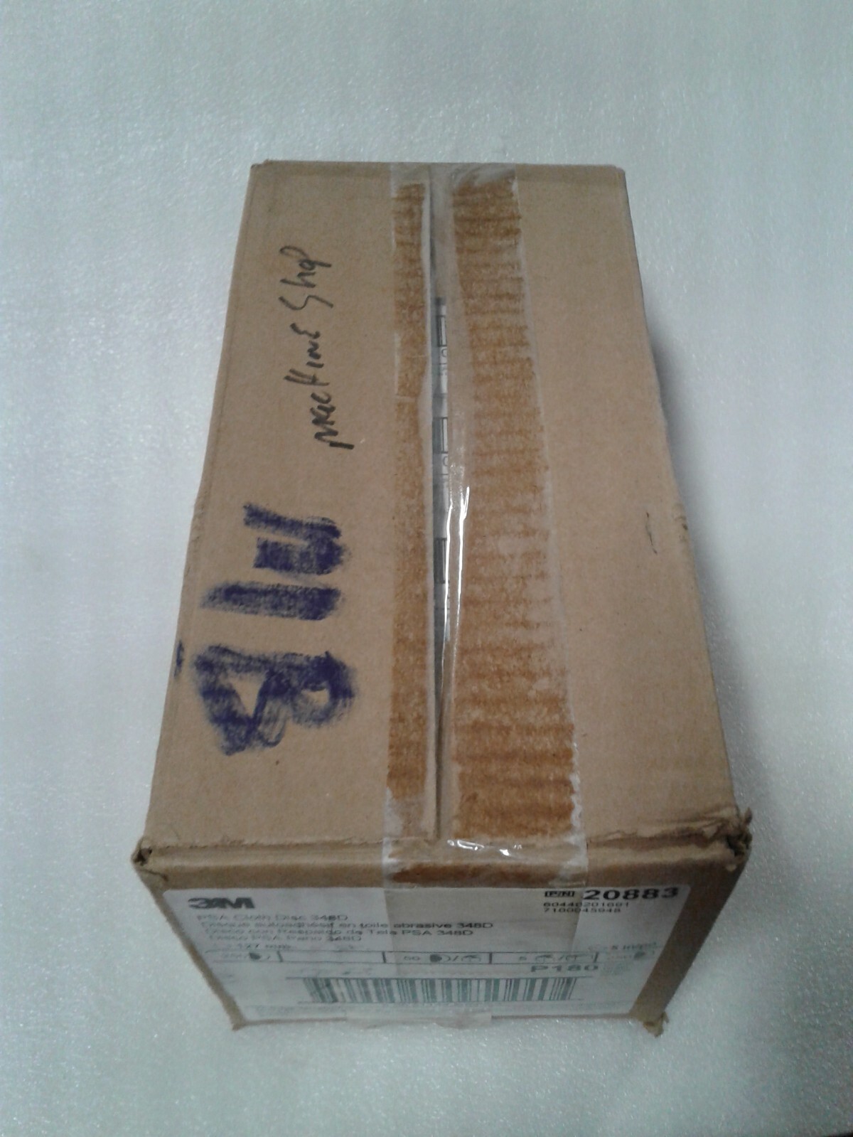 Box of 250 3M 348D 20883 PSA Disc – 5 Inch – P180 Very Fine Aluminum Oxide -NEW