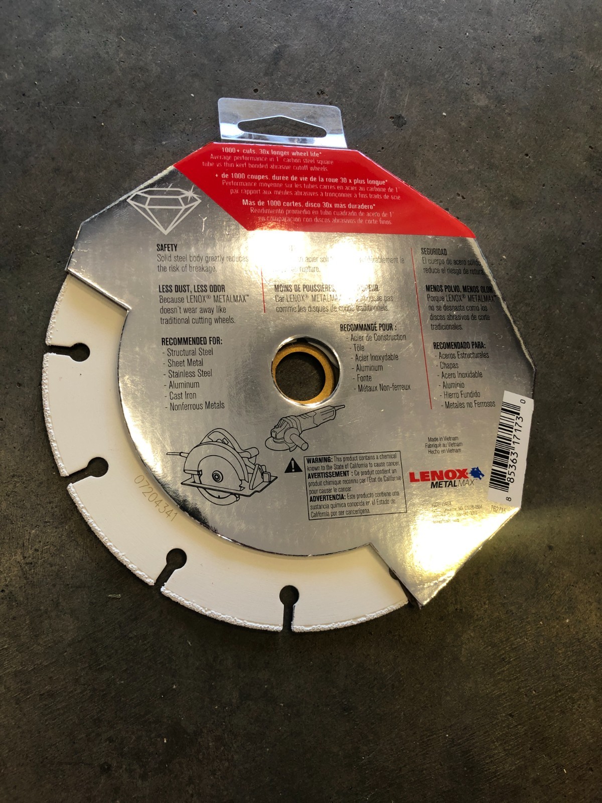 LENOX MetalMax 6 Inch Cutting Wheel Diamond Edge 1972923 Lot of 6 NEW