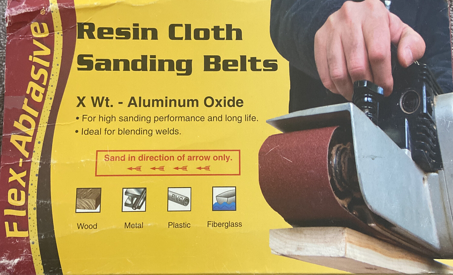 Sending belts,x Wt aluminum oxide,ivy clssic,36 extra coarse,10 belts,Resin Clot