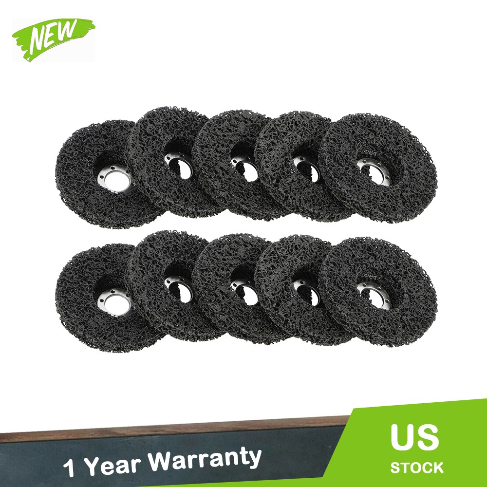 10 PCS 4-1/2″ x 7/8″ Black Diamond Grinding Discs Strip Discs for Angle Grinder