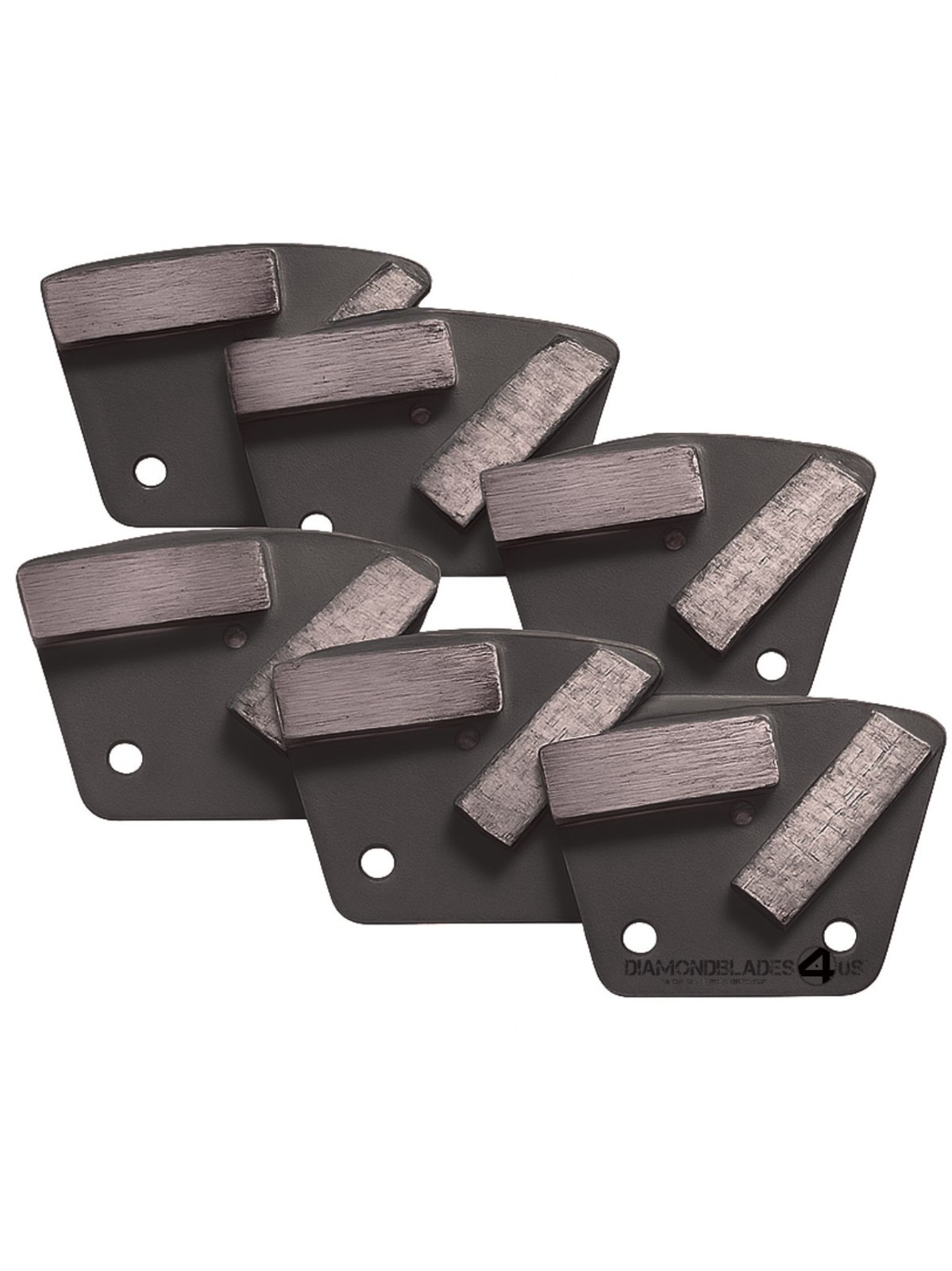 Bolt on Trapezoid Diamond Grinding Disc 4 Concrete Grinders Hard Bond 30 grit