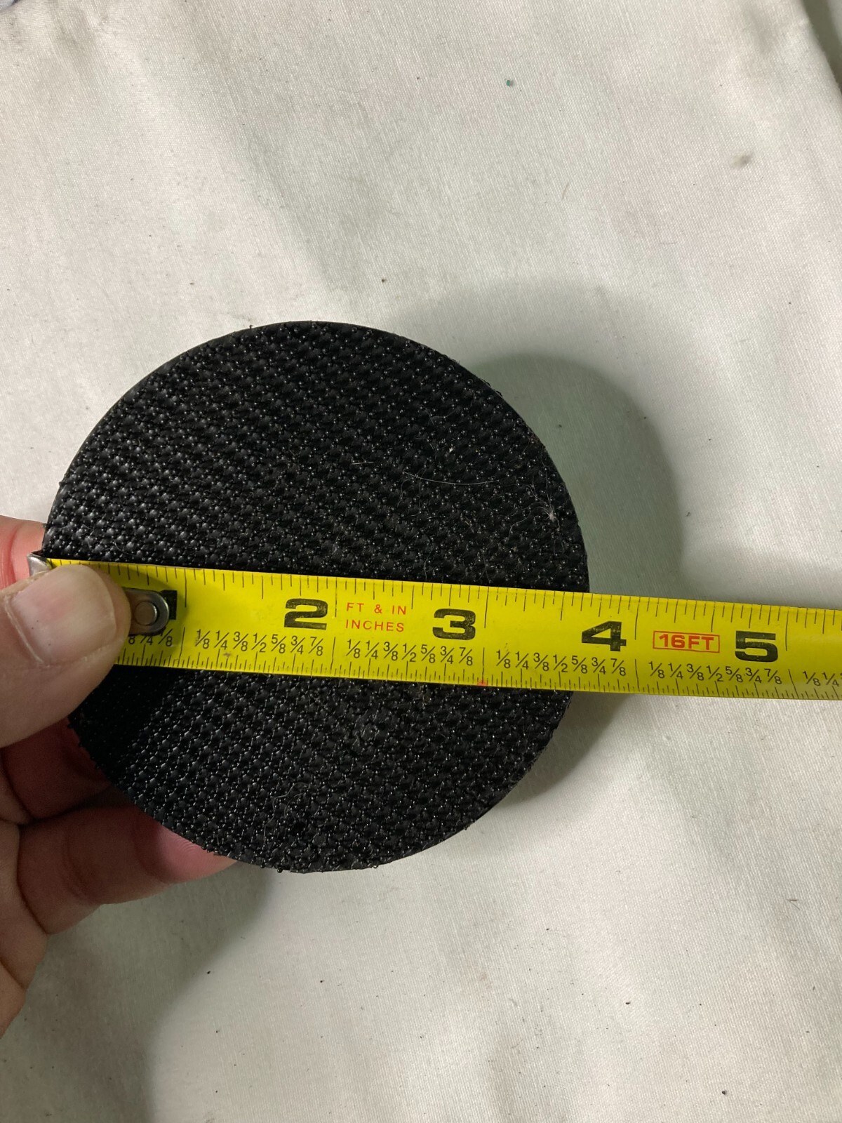 Hook and loop sanding backer pad 4 inch lot of 2 Made In USA 1/4 shank 3-11/16