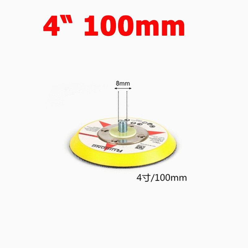1″ – 6″ Hook Loop Sanding Polishing Backing Disc Pad M6 M8 Thread for Air Sander