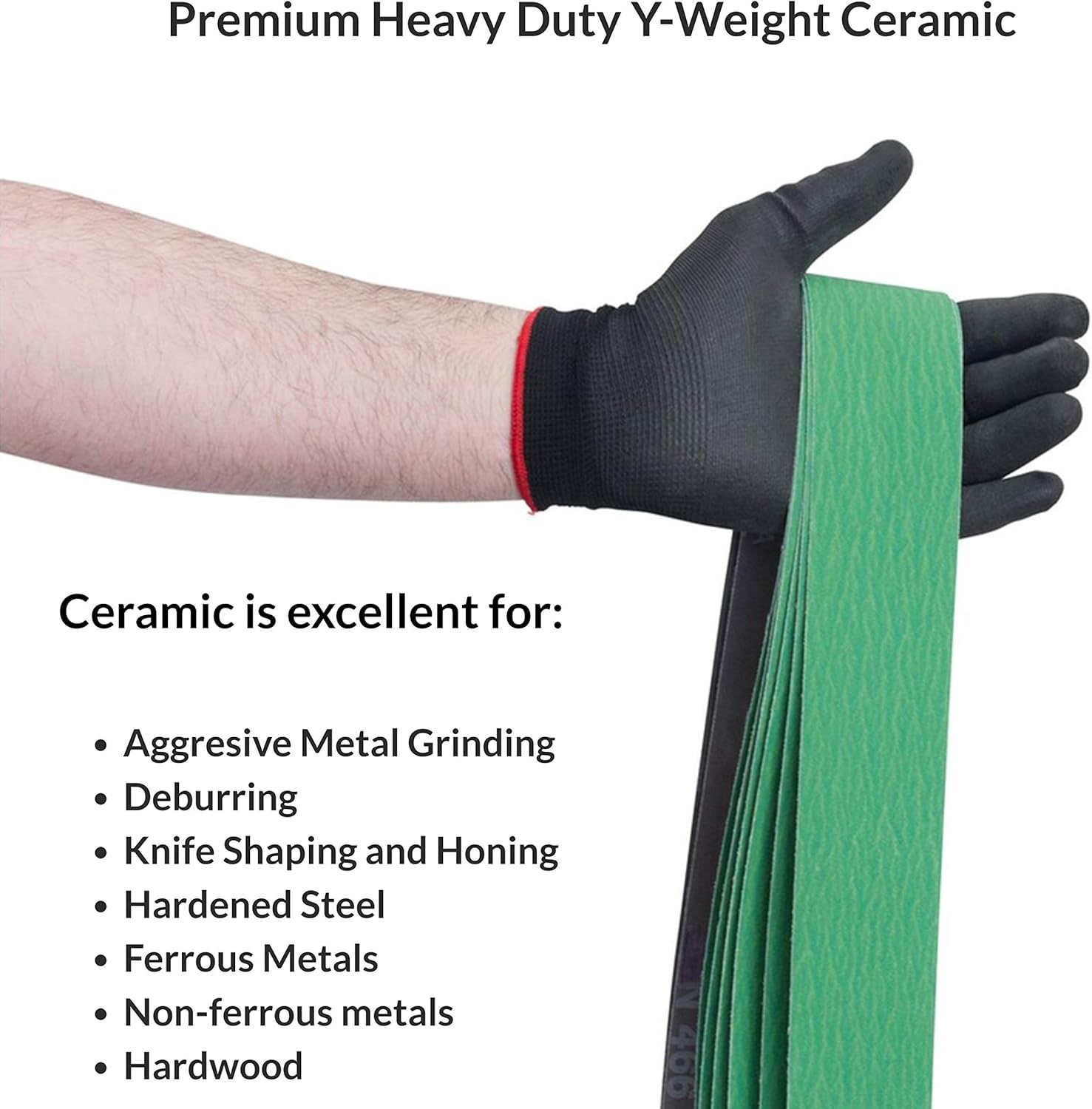 Red Label Abrasives 2 X 42 Inch 220 Grit Metal Grinding Ceramic 220