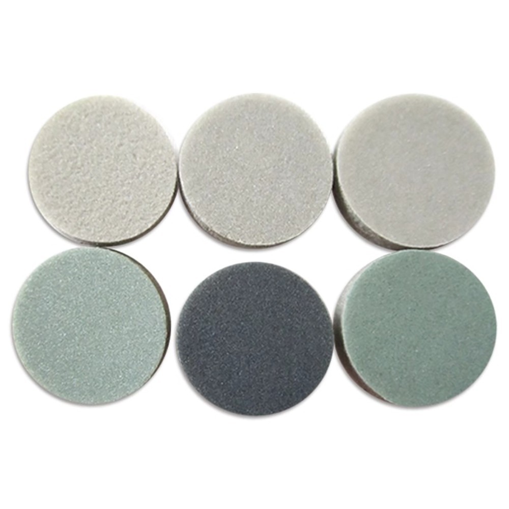 30mm Sponge Abrasive Sanding Disc Sandpaper Hook Loop Polish Pads 300-3000 Grit