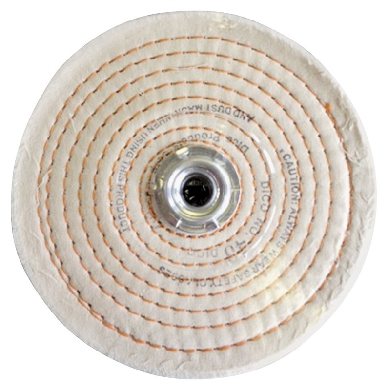 Dico 527-40-6 1/4″ Spiral Sewn 6-Inch Diameter 1/2″ Thick Buffing Wheel 8500324
