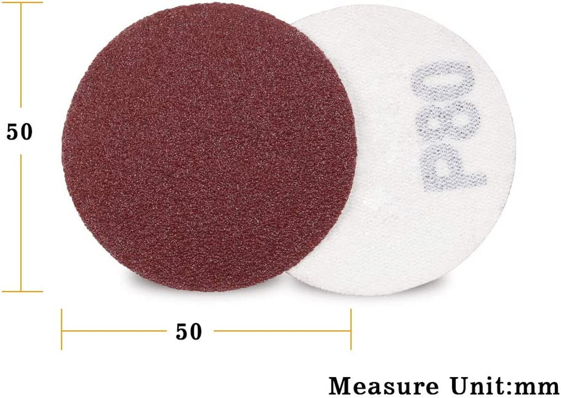 100PCS 2 inch 50mm 0-H AO Sanding Discs 2000 Grit Hook and Loop For Woodworking