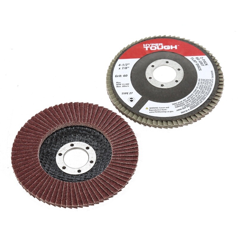 80 Grit Flap Discs 4 Pack Abrasive Material Angle Grinders Multi-Purpose Use