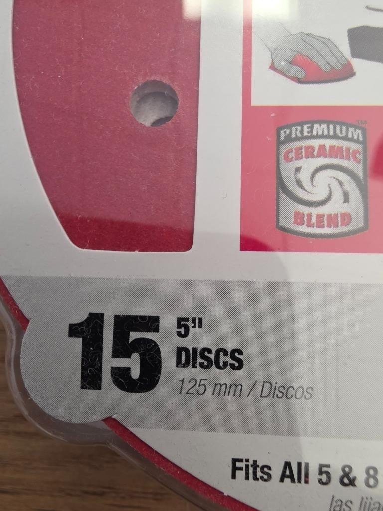 + Lot of 10 DIABLO Ceramic Blend Sanding Discs 5″ 320 Grit (15-PACK each) NEW
