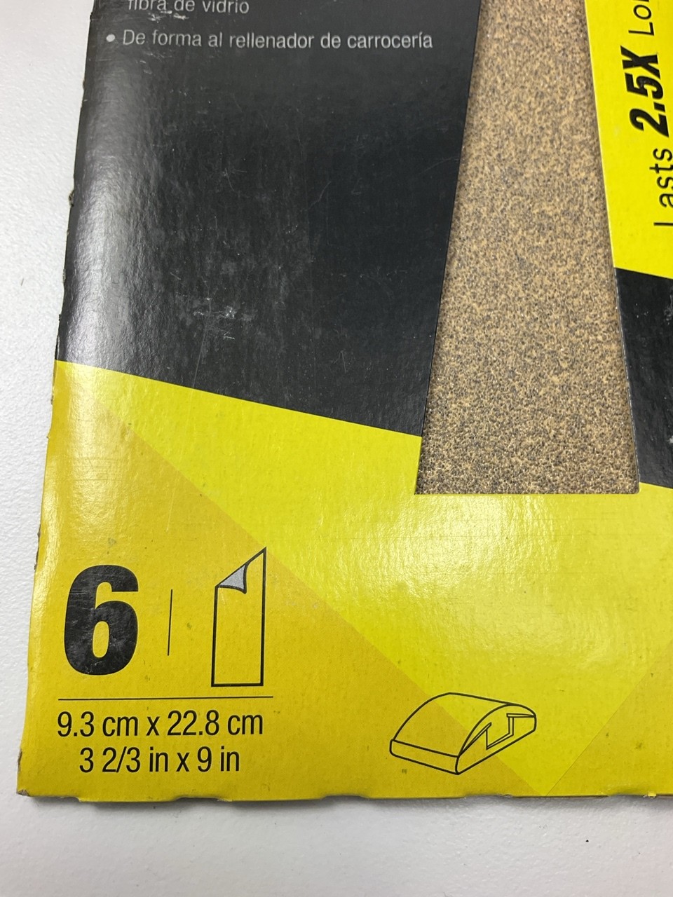 3M 03035 Sandpaper Sheets 3-2/3″ W X 9″ L, 80 Grit, Brown, Dry, 6-sheets / Pack
