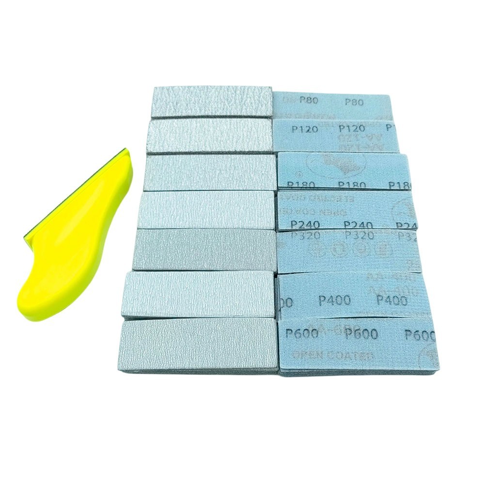 for multi Grit 25 by 90mm Black Sand Flocking Sandpaper for Detailed Sanding