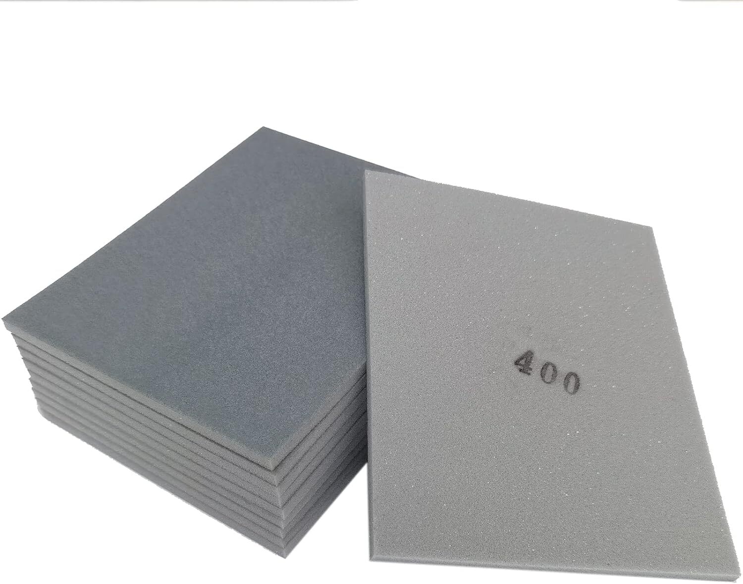 10 Pcs 400 Grit 4.5 X 5.5 Inch Sanding Sponge Set, Wet Or Dry Hand Sa