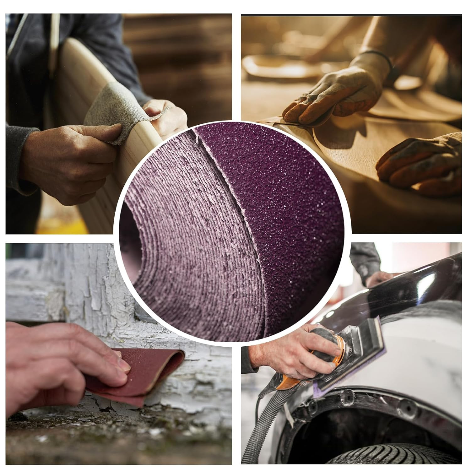 24 Pcs Wet Dry Sandpaper Sheets, 9X11 Inch Assorted Grit 60/80/120/150/180/240/3
