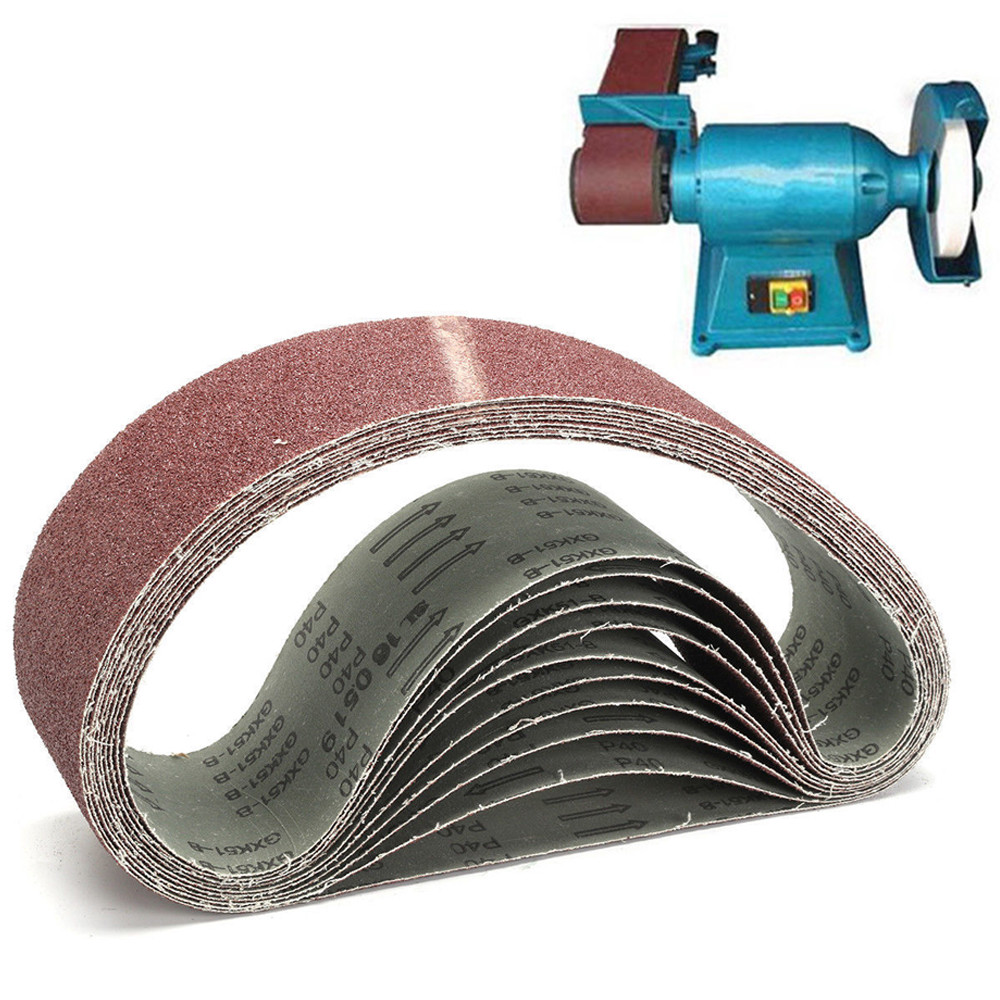 2pcs 40~600 Grit 50x915mm Sanding Belts 2×36″ Sander For Metal Wood Grinding New