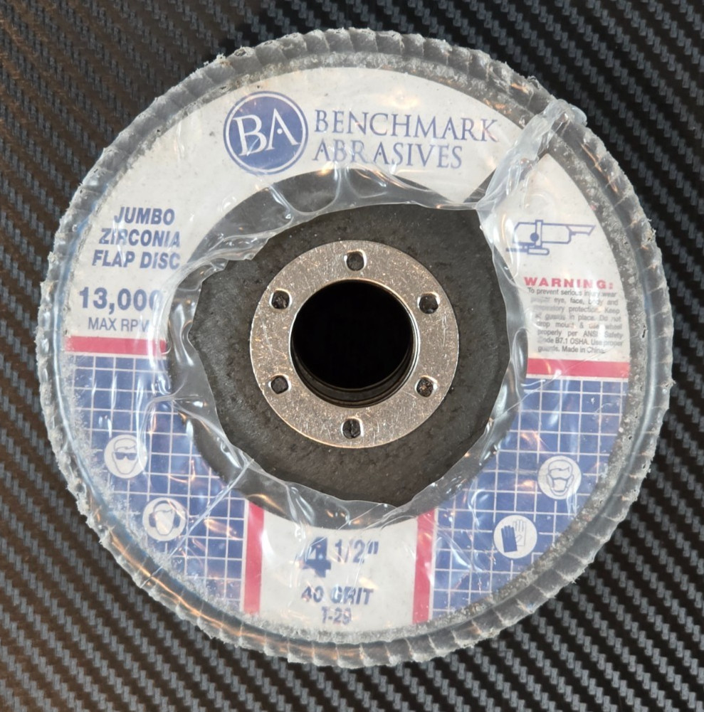 Benchmark Abrasives 4-1/2″ x 7/8″ T29 Zirconia Jumbo Flap Disc 5 Pieces