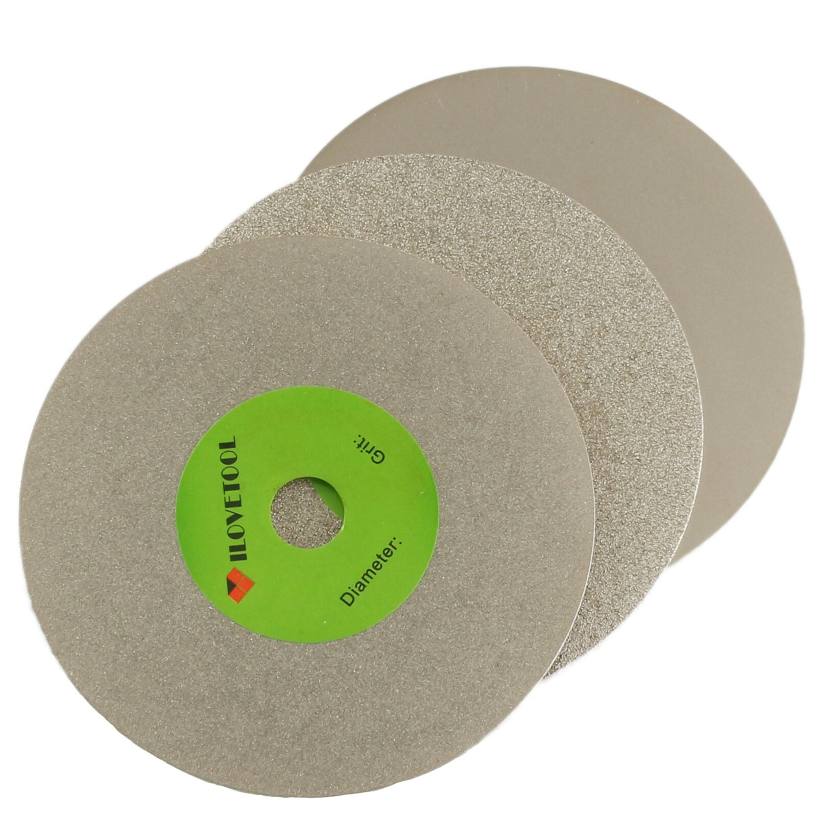 3Pcs 100mm 4 inch Diamond Grinding Disc Flat Lap Disc Stone Tools 600 Grit Fine