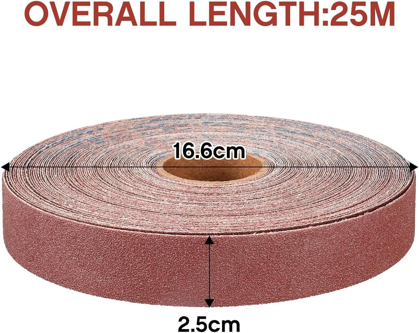 Emery Cloth Roll,120 Grit Continuous Sandpaper Roll 1″ x 85 Feet Sandpaper Roll