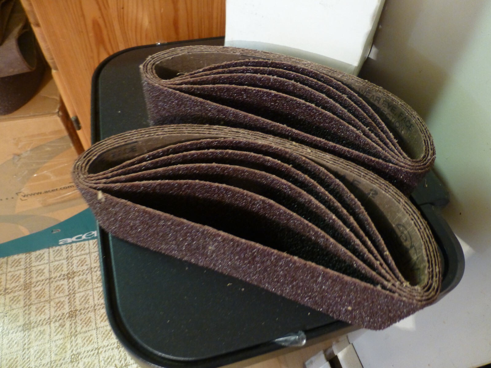 NEW 3M Brand 24 Grit 3″ x 24″ Three-M-Ite Resin Sanding Belts (10) Pack #241D