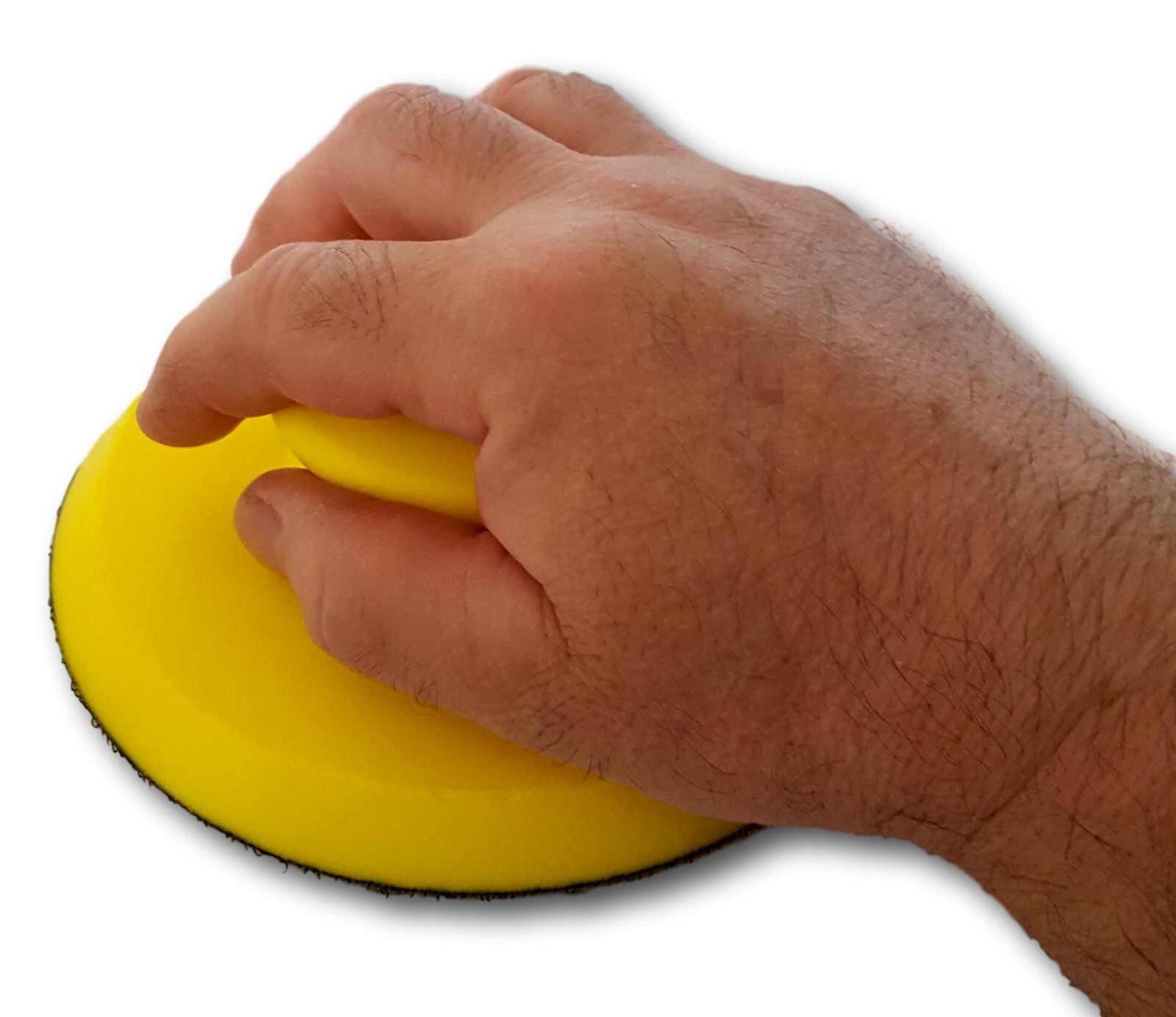5 Inch Round Polyurethane Hand Sander – Hook And Loop PU Foam Block Tool