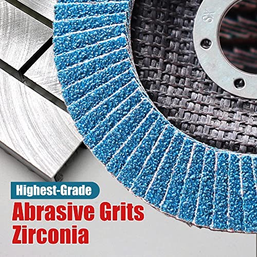 Flap Discs 40 Grit, 4 1/2 x 7/8-Inch Flap Sanding 40 GRIT Standard Version