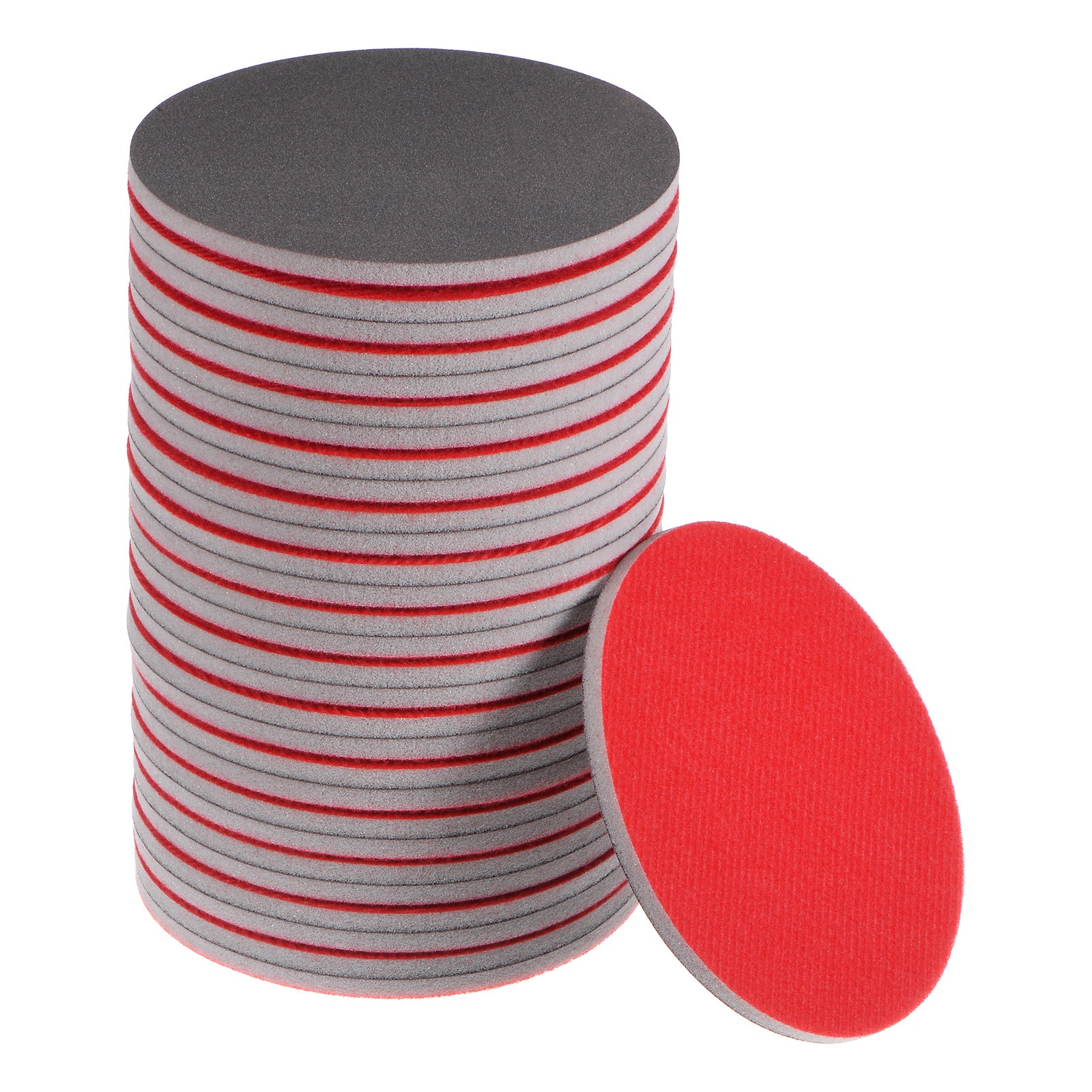 30sets 800 Grit Sanding Sponge 5 Inch Hook and Loop Sponge Sanding Disc Wet/Dry