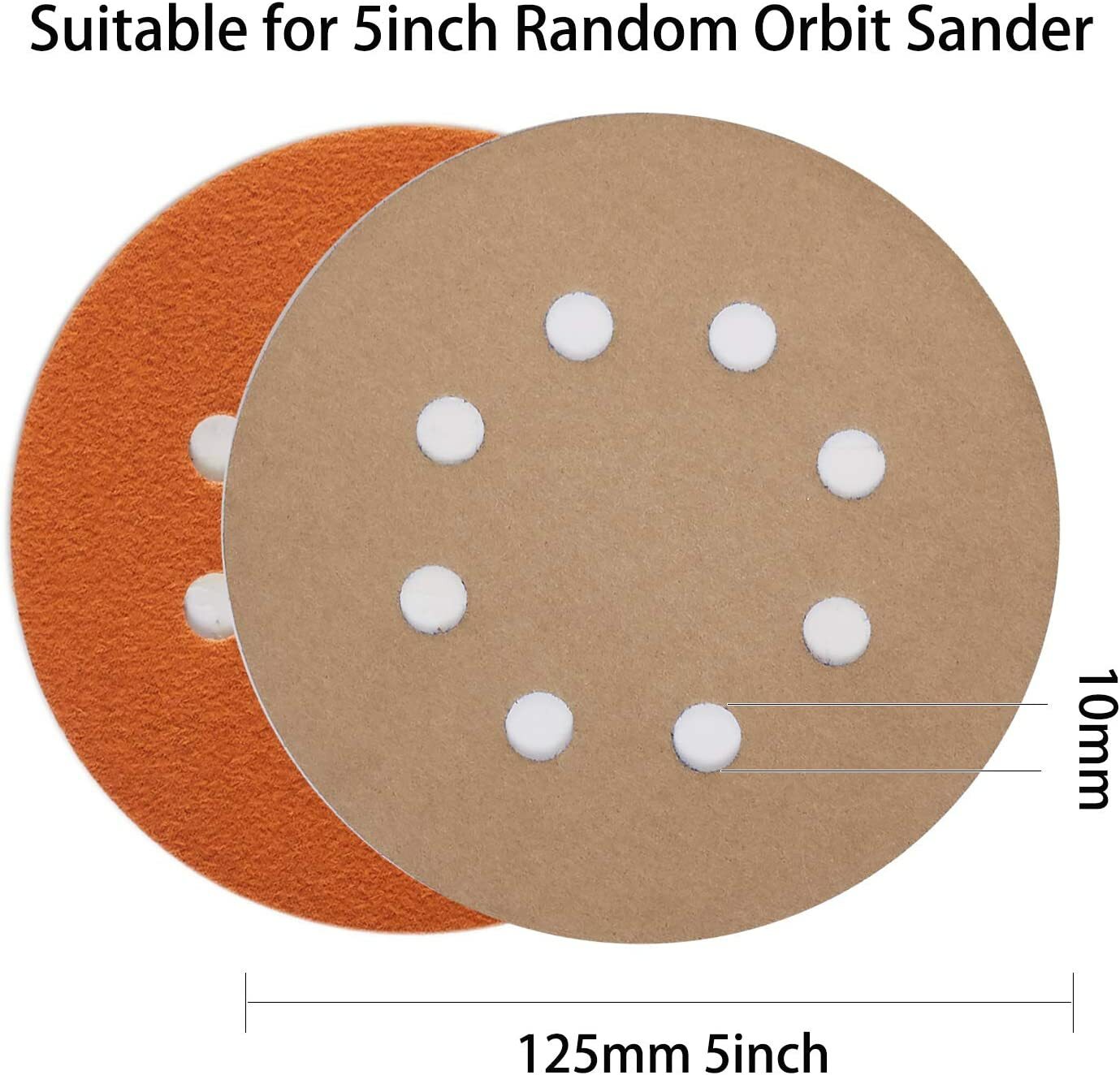 40PCS Wet Dry Sanding Discs 5 in 8-Hole Hook Loop 3000 4000 5000 7000 10000 Grit