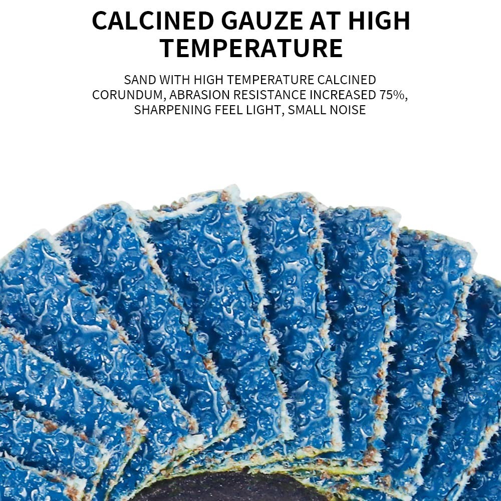 Durable 2 Inch Quick Change Zirconia Flap Discs – 9 Pcs Set for Metal & Wood