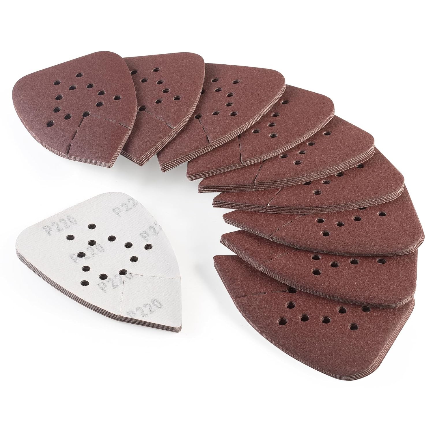 50-Pack 220 Grit Sanding Pads for Detail Sander – Perfect for Smooth Finishes