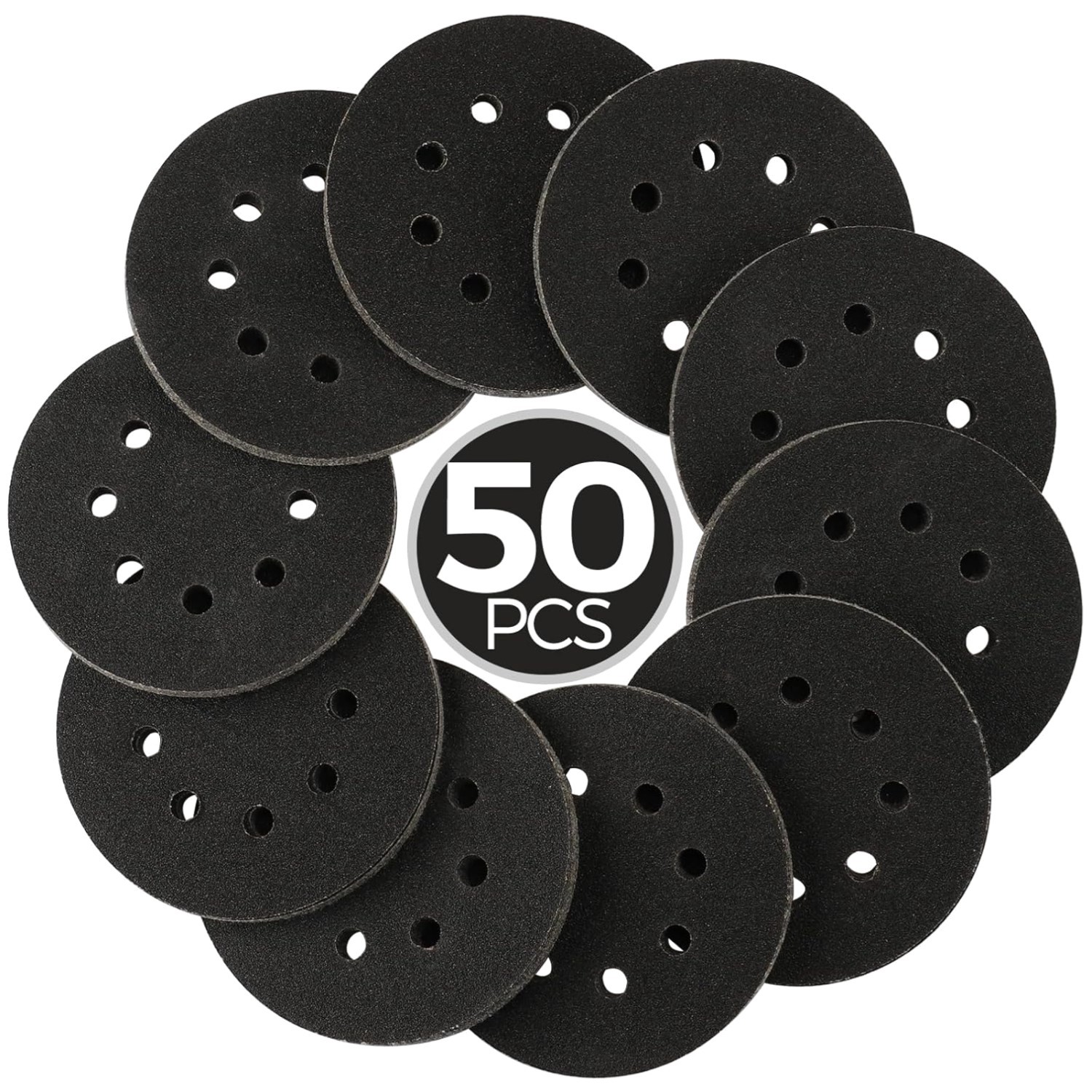 Multi-Grit 50PCS 5-Inch Sandpaper Set – Ideal for Automotive & Fine Finishing