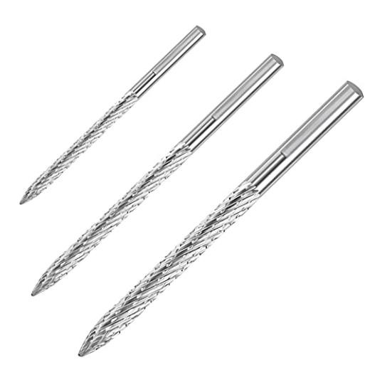 Pack Tire Reamer Drill Bit Multi Sizes Tire Repair Carbide Burr 3,4.5,6 mm 3