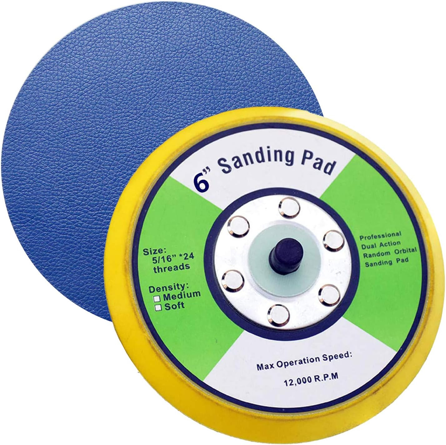 PSA Sanding Pads for Dual Action Air Sander (6Inch)
