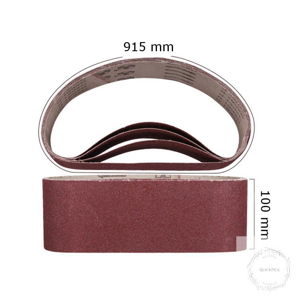 4 Inch x 36 Inch Sanding Belts, 60/80/120/240/320 Grits, Belt Sander Tool for