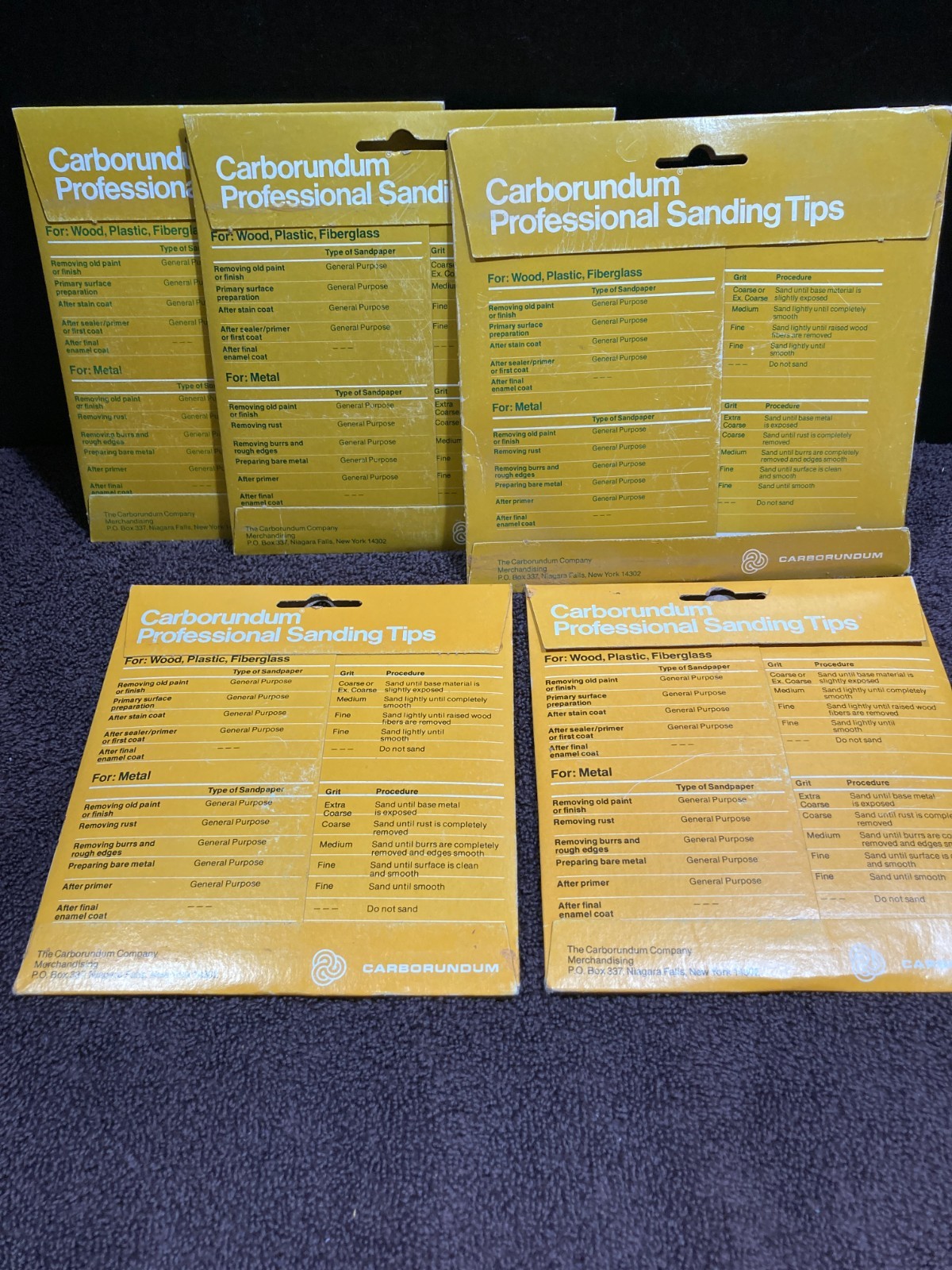 Lot Of 11 NOS 3M/Carborundum 5 in Sanding Disks Coarse/Fine/Med Grit