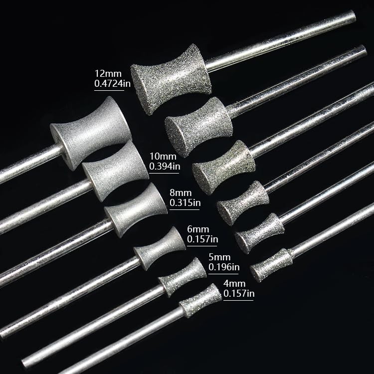 Abosenle Diamond Grinding Bits Set, 80 Mesh Coarse Sand Burrs, 412mm Curved H…