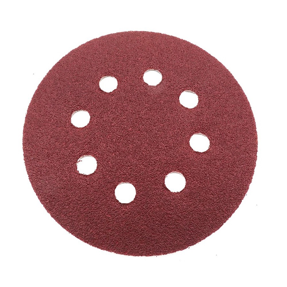 125mm 5″ Sanding Discs 40# – 2000# Grit Orbital Sander 8 Hole Pad Sandpaper Pads