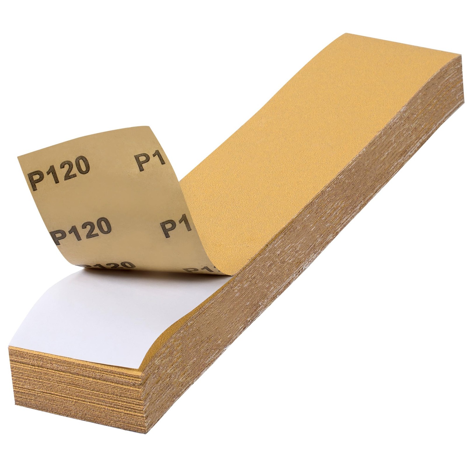 Shawya 40 PCS 2-3/4″ x 16-1/2″ Long Board Sand Paper 120 Grit PSA Longboard S…
