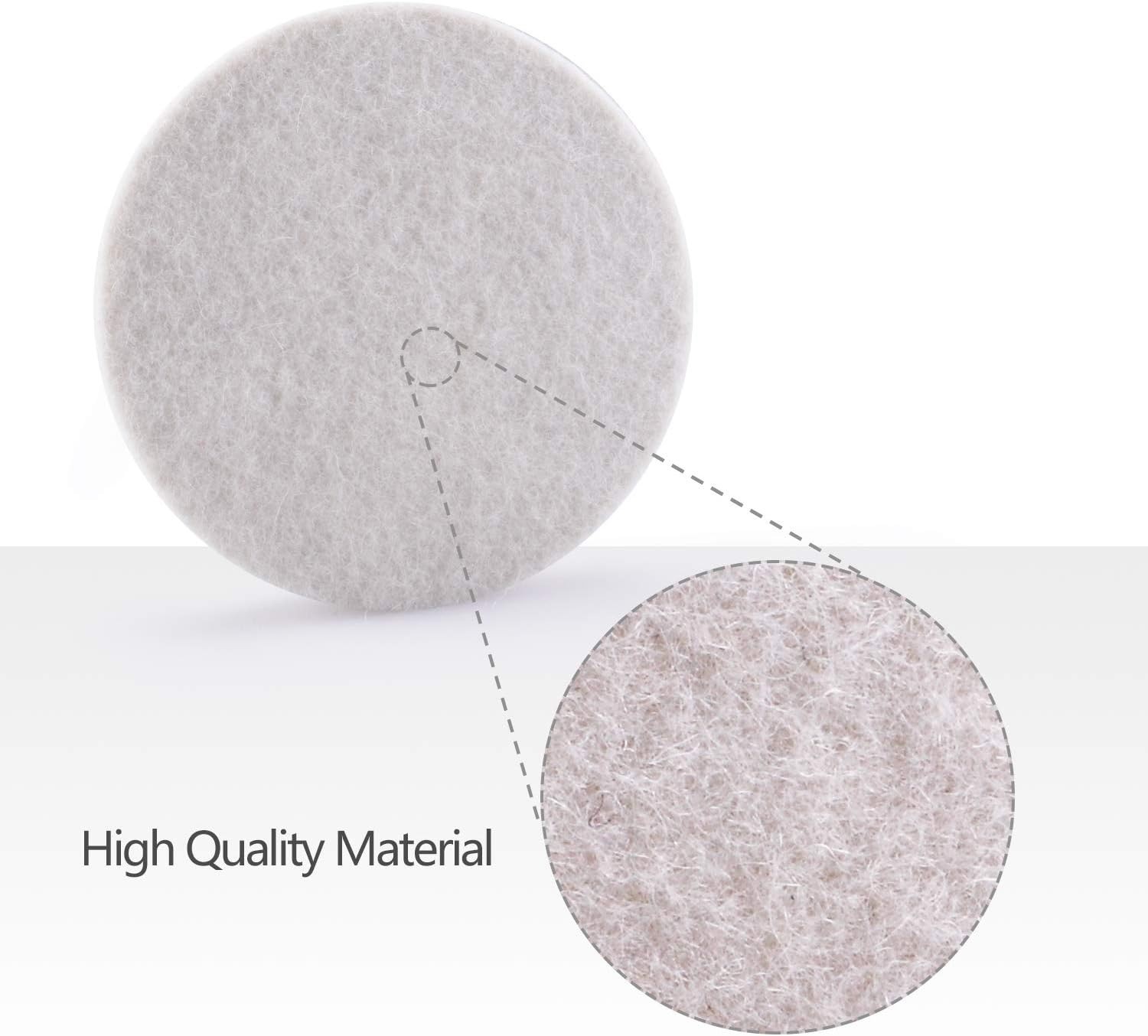 ZFE 5″ Glass Polishing Pads 10pc Wool Felt Disc Buffing Kit M14 Drill Adapter