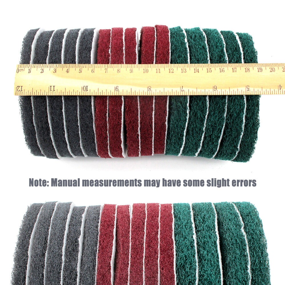 125mm 5 Hole/6 Hole Nylon Fibre Pads Hook & Loop Abrasive Cleaning Scouring Pad