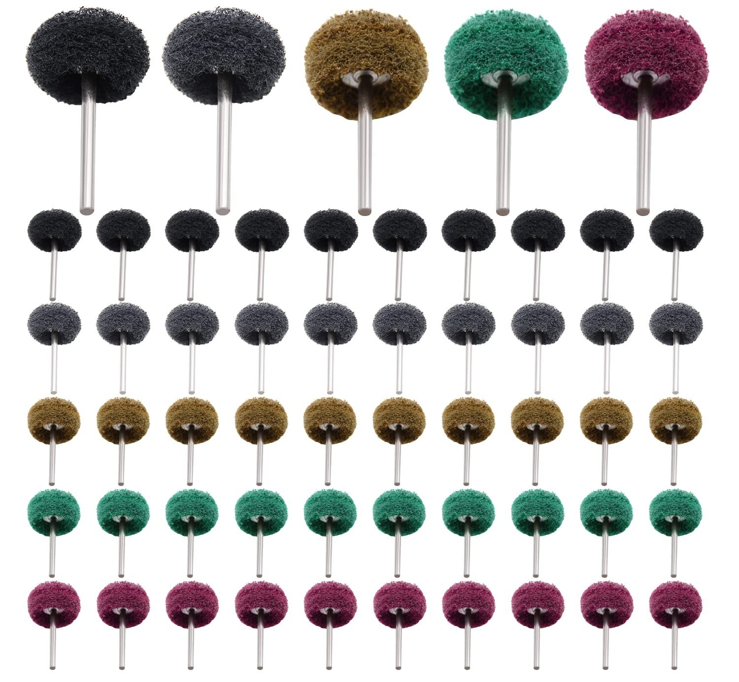 50/100/200pcs Abrasive Wheel, 1″ Buffing Polishing Wheels | for Rotary Tools-…