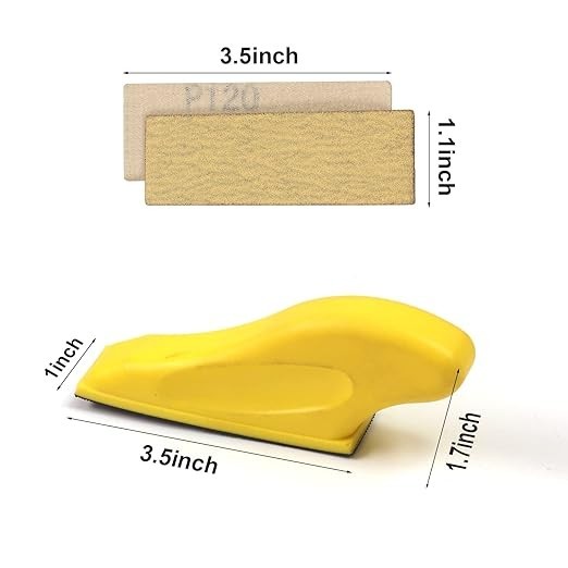 Sand Paper Sanding Block 3.5”x 1” Sandpaper Assortment 80 120 180 240 320 400…