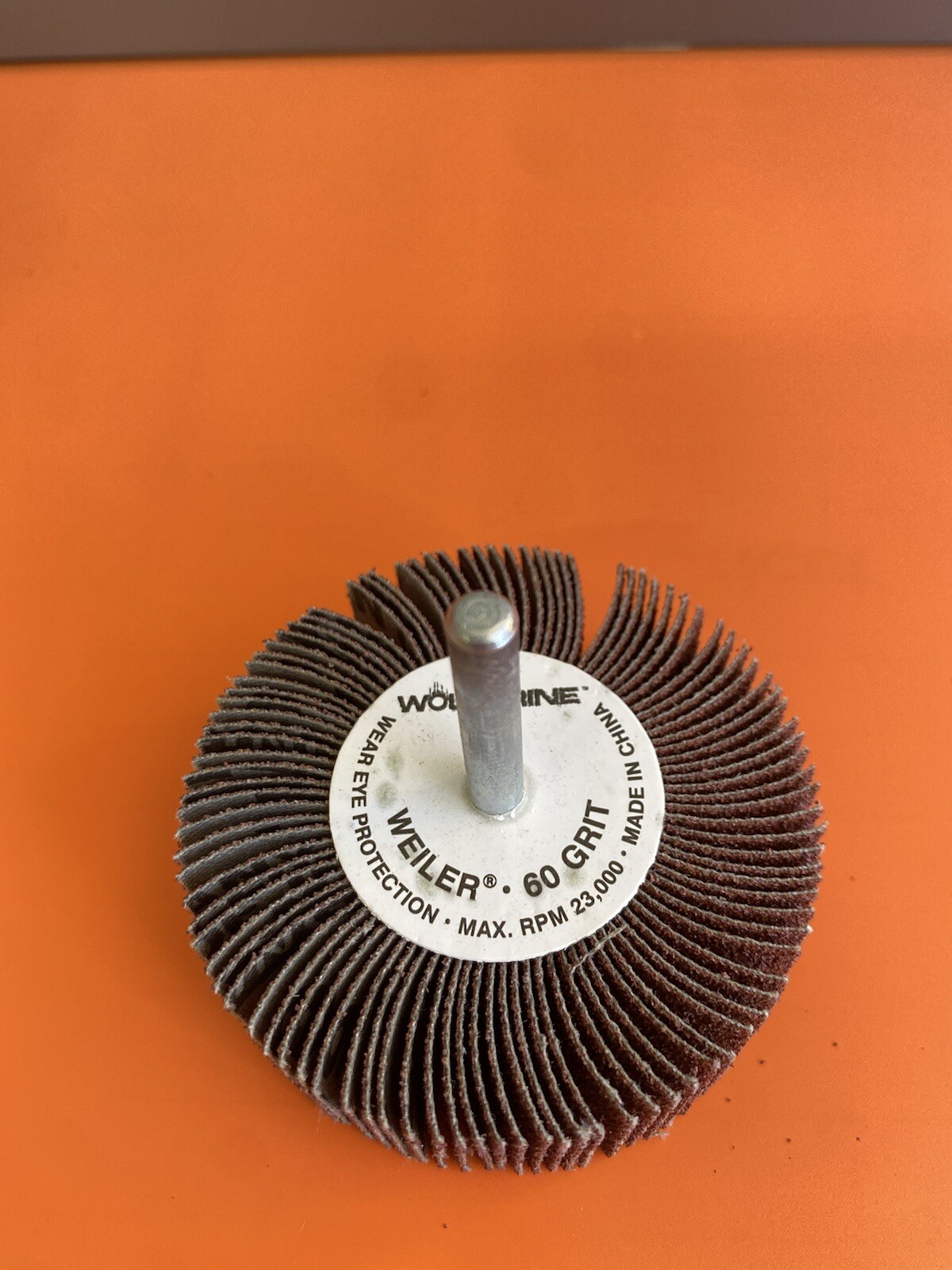 Weiler Wolverine 3” Mounted Abrasive Flap Wheel 60Gtit 30726 Qty 10